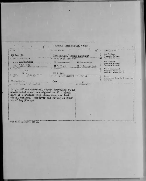 First page of 1952.12 - 9170428 - GREENSBORO, NORTH CAROLINA