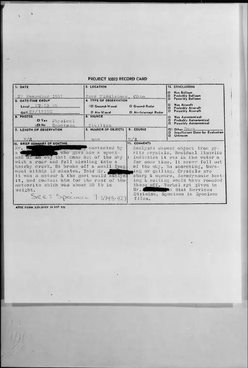 First page of 1957.11 - 6964358 - Near Middletown, Ohio
