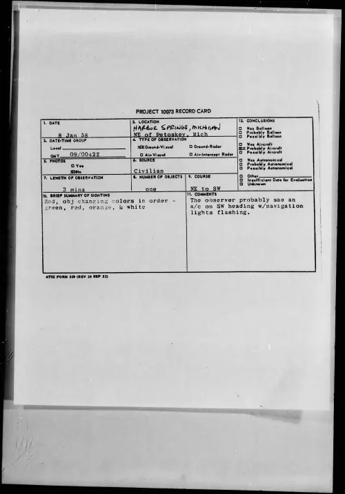 First page of 1958.01 - 6972884 - HARBOR SPRINGS, MICHIGAN