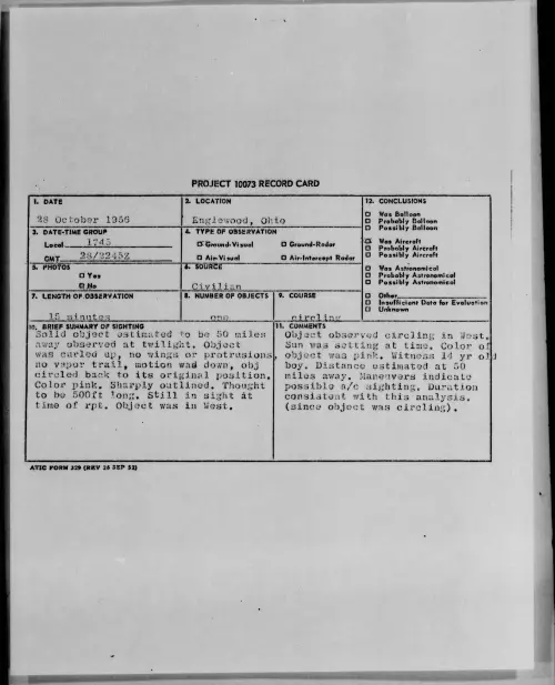 First page of 1956.10 - 7072780 - Englewood, Ohio