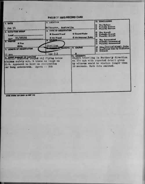 First page of 1954.01 - 6779395 - Melbourne, Australia