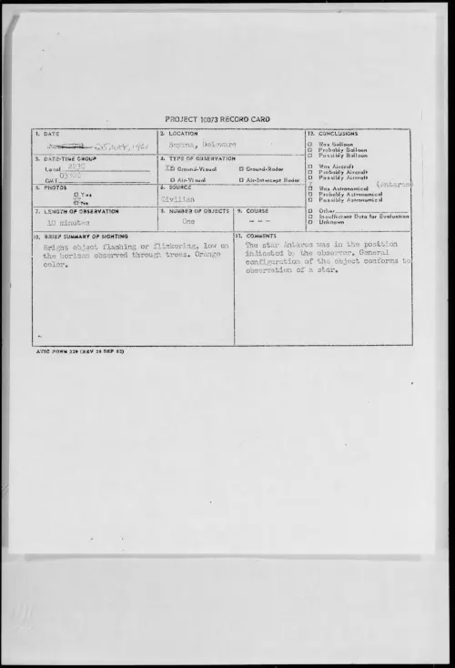 First page of 1961.05 - 8687662 - Smyrna, Delaware