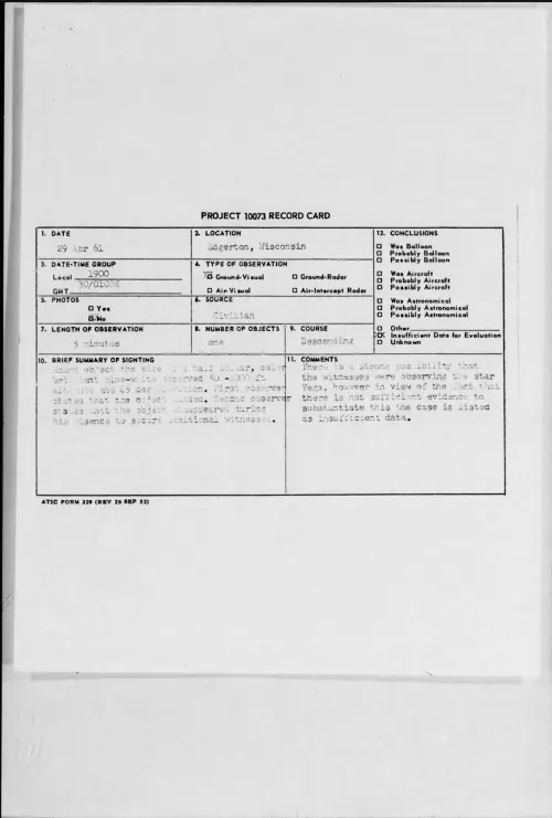 First page of 1961.04 - 8677831 - Edgerton, Wisconsin