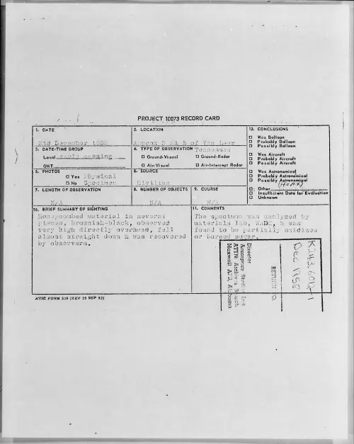 First page of 1958.12 - 7203155 - Approx 3 Mi S Of Van Leer