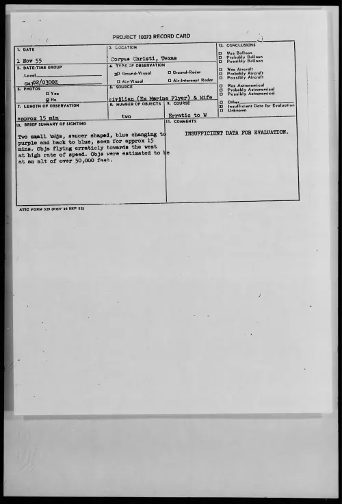 First page of 1955.11 - 7339840 - Corpus Christi, Texas