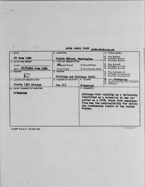 First page of 1955.06 - 6966953 - Samish Island, Washington