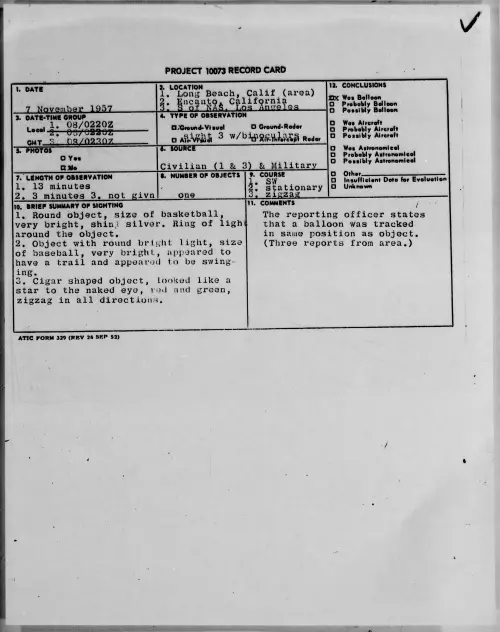 First page of 1957.11 - 6781614 - Long Beach, Calif (Area)