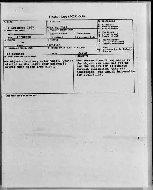 First page of 1957.12 - 6969564 - Argyle, Iowa