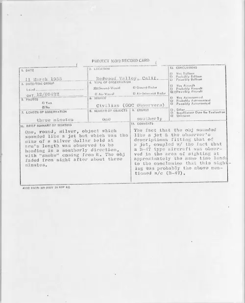 First page of 1955.03 - 6970850 - Redwood Valley, Calif