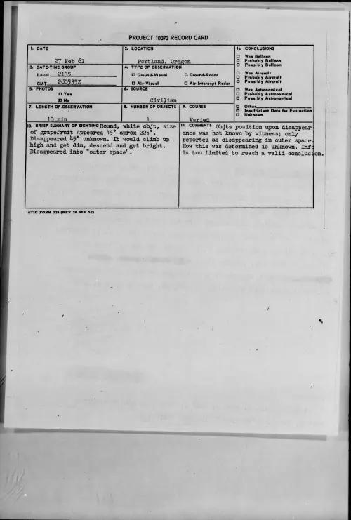 First page of 1961.02 - 8638789 - Portland, Oregon