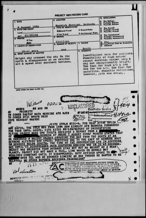 First page of 1958.08 - 8861032 - Warwick Parrish, Bermuda