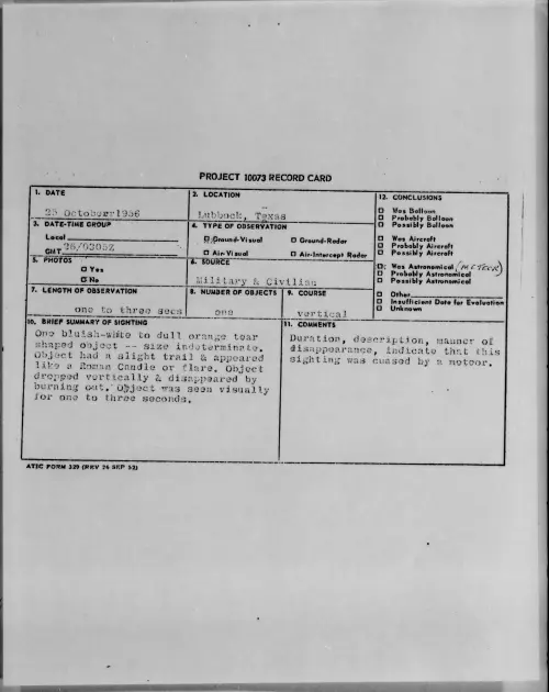 First page of 1956.10 - 7072720 - Lubbock, Texas