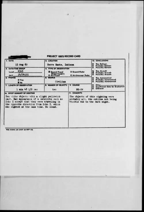 First page of 1960.08 - 7820155 - Terre Haute, Indiana