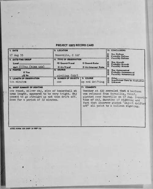 First page of 1955.08 - 6972031 - Roseville, Calif