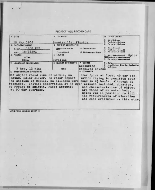 First page of 1956.05 - 6785954 - Brooksville, Florida