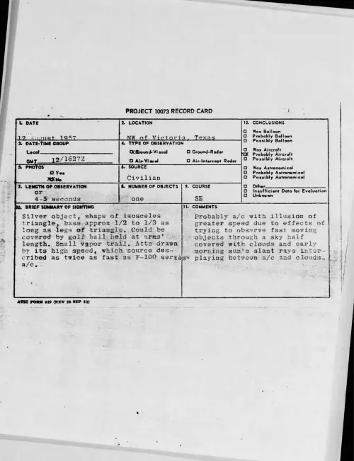 First page of 1957.08 - 6967612 - NW of Victoria, TExas