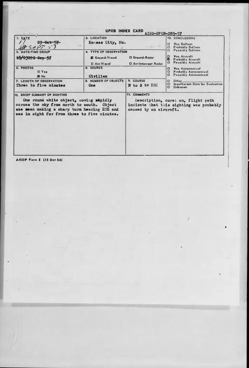 First page of 1957.09 - 7228743 - Kansas City, Mo