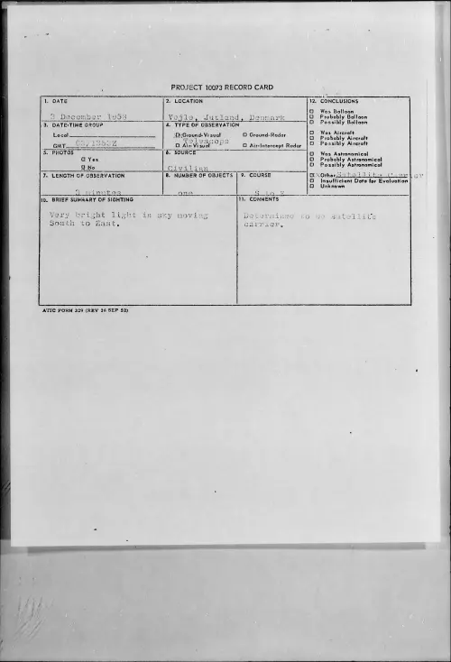 First page of 1958.12 - 7203338 - Vejle, Jutland, Denmark
