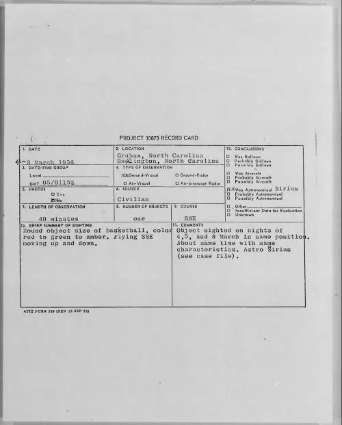 First page of 1956.03 - 7340761 - Graham, North Carolina