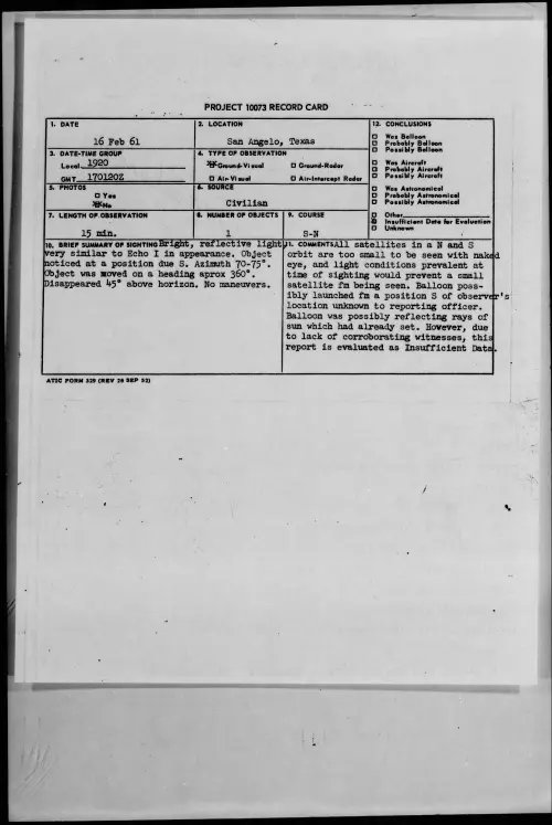 First page of 1961.02 - 8634579 - San Angelo, Texas