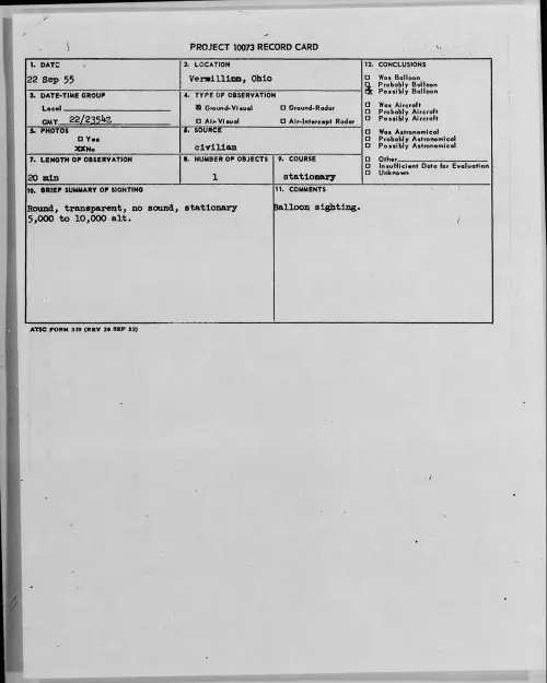 First page of 1955.09 - 7339414 - Vermillion, Ohio