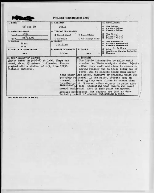 First page of 1960.09 - 8231421 - Italy