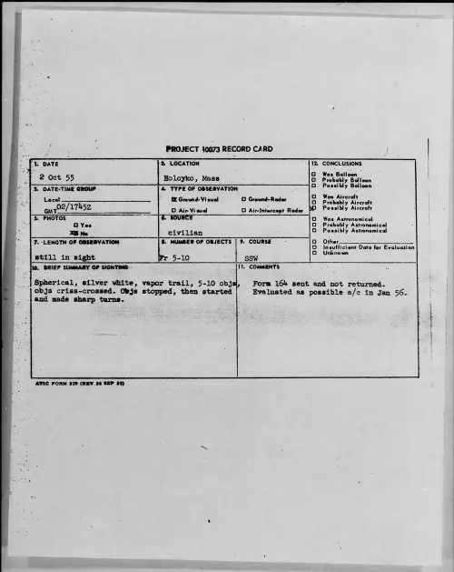 First page of 1955.10 - 7339540 - Holoyko, Mass