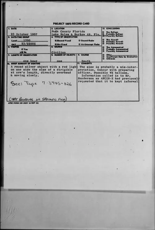 First page of 1957.10 - 6973085 - Polk County, Florida