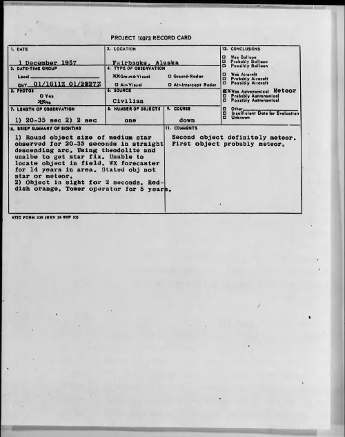First page of 1957.12 - 6965392 - Fairbanks, Alaska