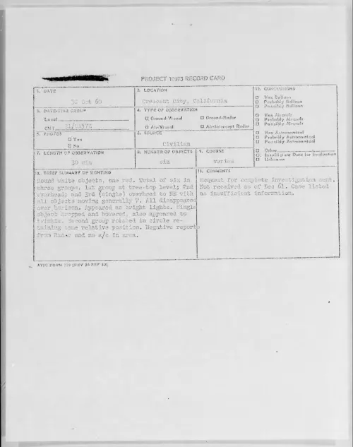 First page of 1960.10 - 8236690 - Crescent City, California