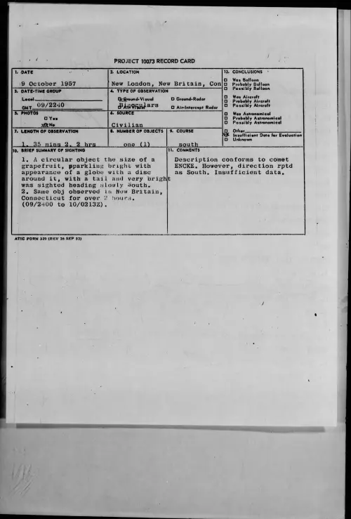 First page of 1957.10 - 6971292 - New London, New Britain, Con
