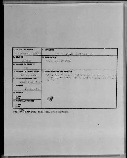 First page of 1953.10 - 6982027 - 135.26E 34.48W (Pacific Ocean)