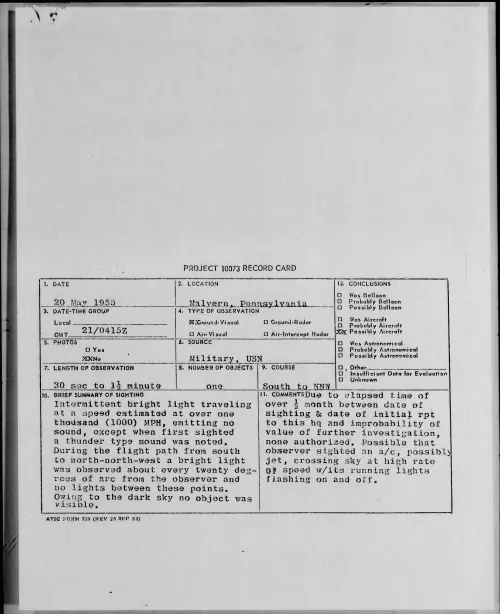 First page of 1955.05 - 6963219 - Malvern, Pennsylvania