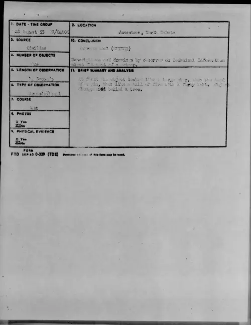 First page of 1953.08 - 6979657 - Jamestown, North Dakota