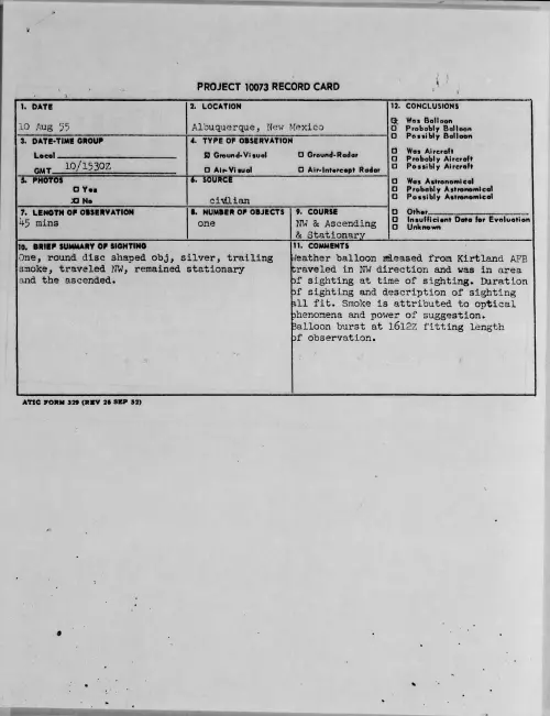 First page of 1955.08 - 6971623 - Albuquerque, New Mexico