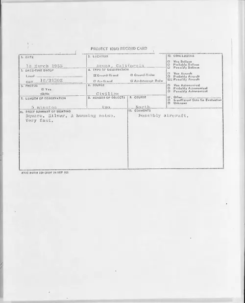 First page of 1955.03 - 6971247 - Azuza, California