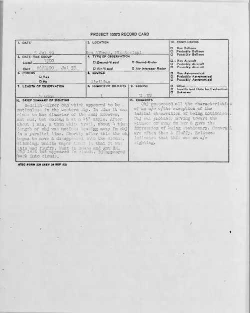 First page of 1959.07 - 8407107 - New Albany, Mississippi