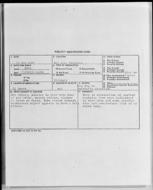 First page of 1957.05 - 6789822 - Bel Air, Maryland