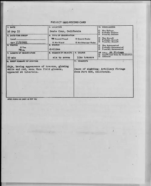 First page of 1955.09 - 7339371 - Santa Cruz, California