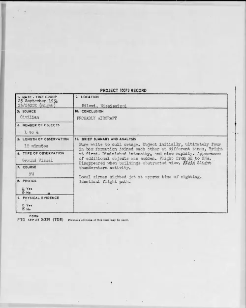 First page of 1954.09 - 8727087 - Biloxi, Mississippi
