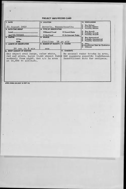 First page of 1957.08 - 6968752 - Beverly, Massachusetts