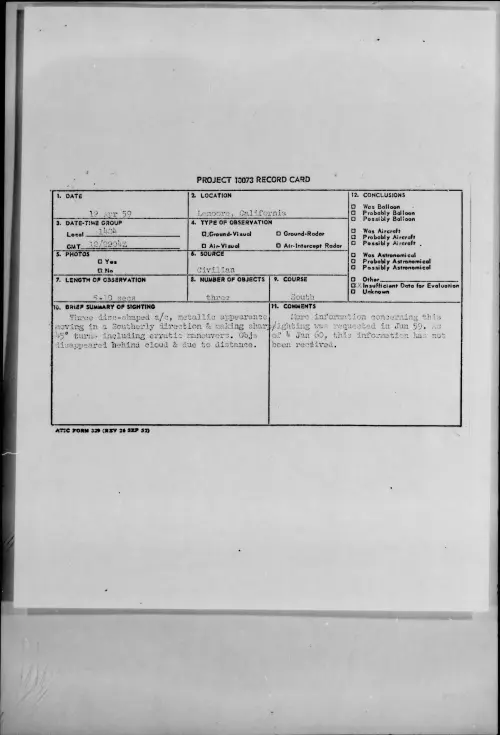 First page of 1959.04 - 9080111 - Lemoore, California