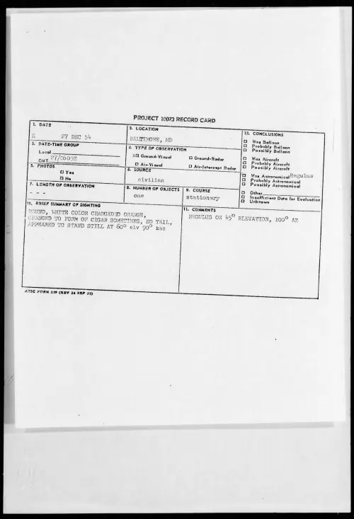 First page of 1954.12 - 6964469 - BALTIMORE, MD