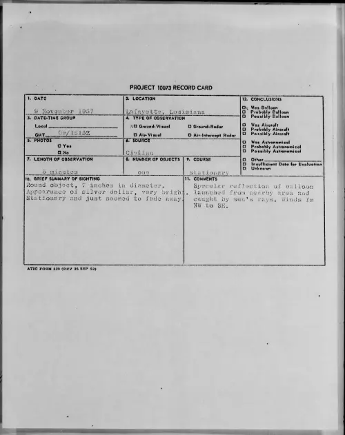 First page of 1957.11 - 6781979 - Lafayette, Louisiana