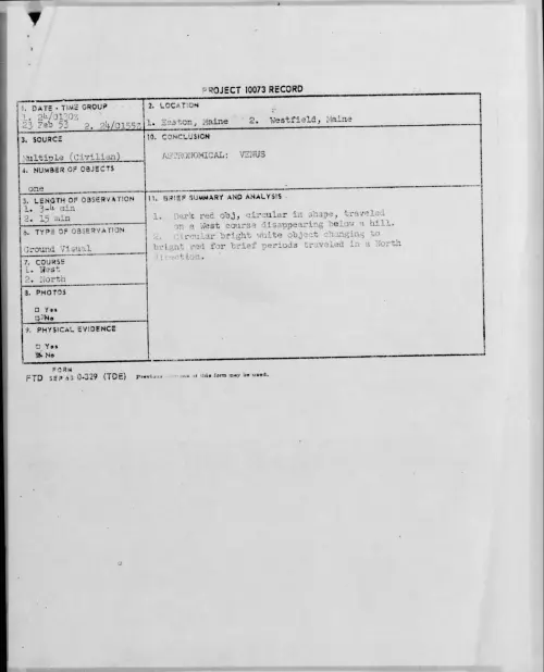 First page of 1953.02 - 9554559 - Easton, Maine