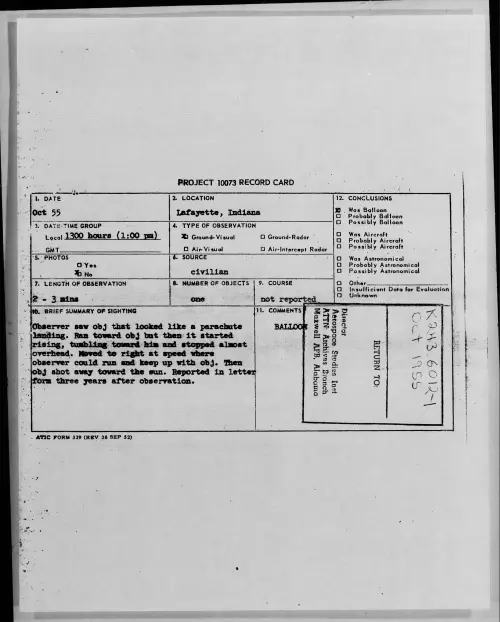 First page of 1955.10 - 7339495 - Lafayette, Indiana