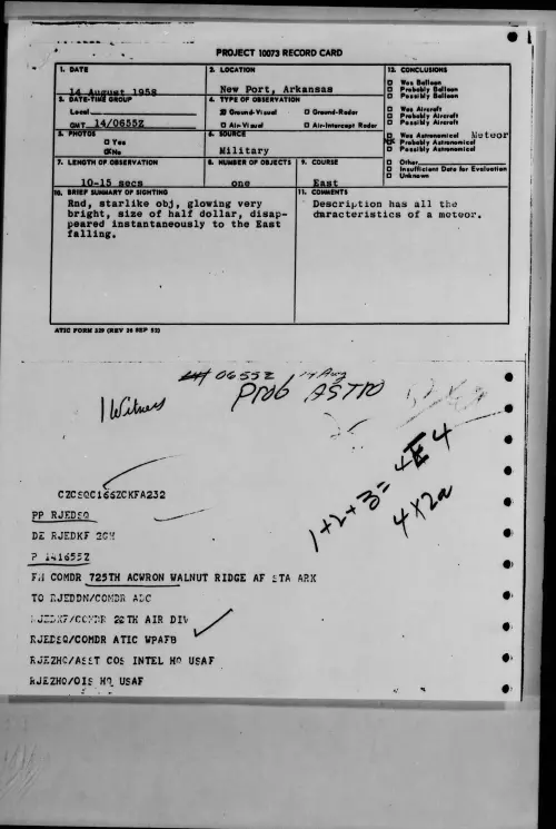 First page of 1958.08 - 8863671 - New Port, Arkansas