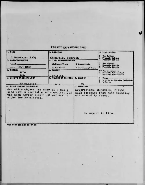 First page of 1957.11 - 6781576 - Ringgold, Georgia