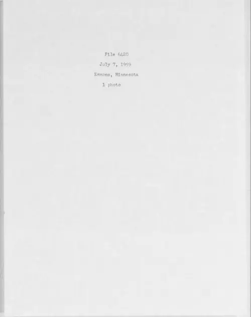 First page of 1959.07 - 6975492 - Emmons, Minnesota (#6420)