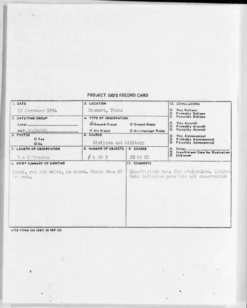 First page of 1954.11 - 6960189 - Beumont, Texas